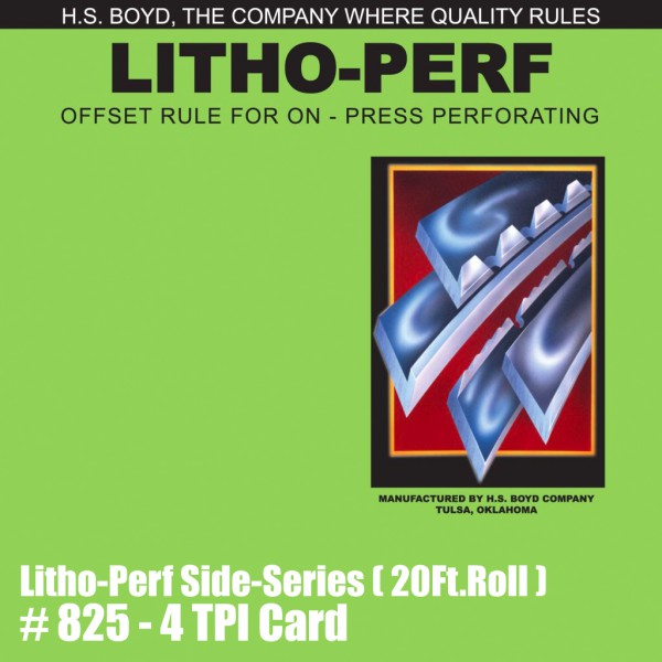 Litho-Perf Side-Series (20 Ft. Roll) - 4 TPI Card