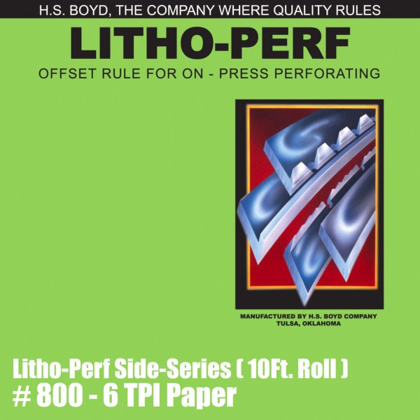 Litho-Perf Side-Series (10 Ft. Roll) - 6 TPI Paper