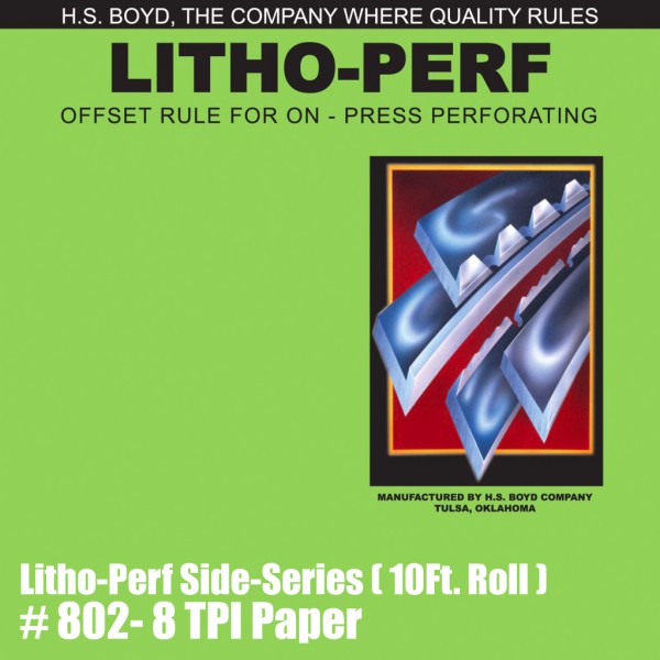 Litho-Perf Side-Series (10 Ft. Roll) - 8 TPI Paper