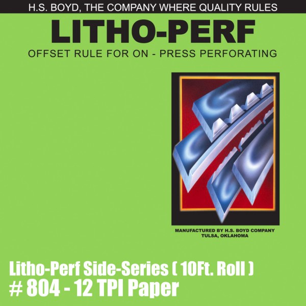 Litho-Perf Side-Series (10 Ft. Roll) - 12 TPI Paper