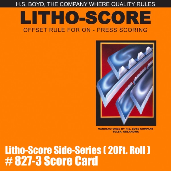 Litho-Score Side-Series (20 Ft. Roll) - Score Card Image