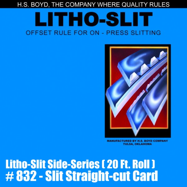Litho-Slit Side-Series (20 Ft. Roll) - Slit Straigh-cut Card