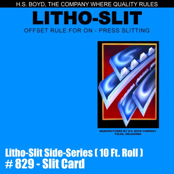 Litho-Slit Side-Series (10 Ft. Roll) - Slit Card