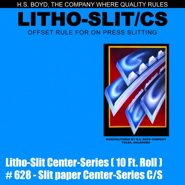 Litho-Slit Center-Series (10 Ft. Roll) - Slit Paper Center-Series C/S